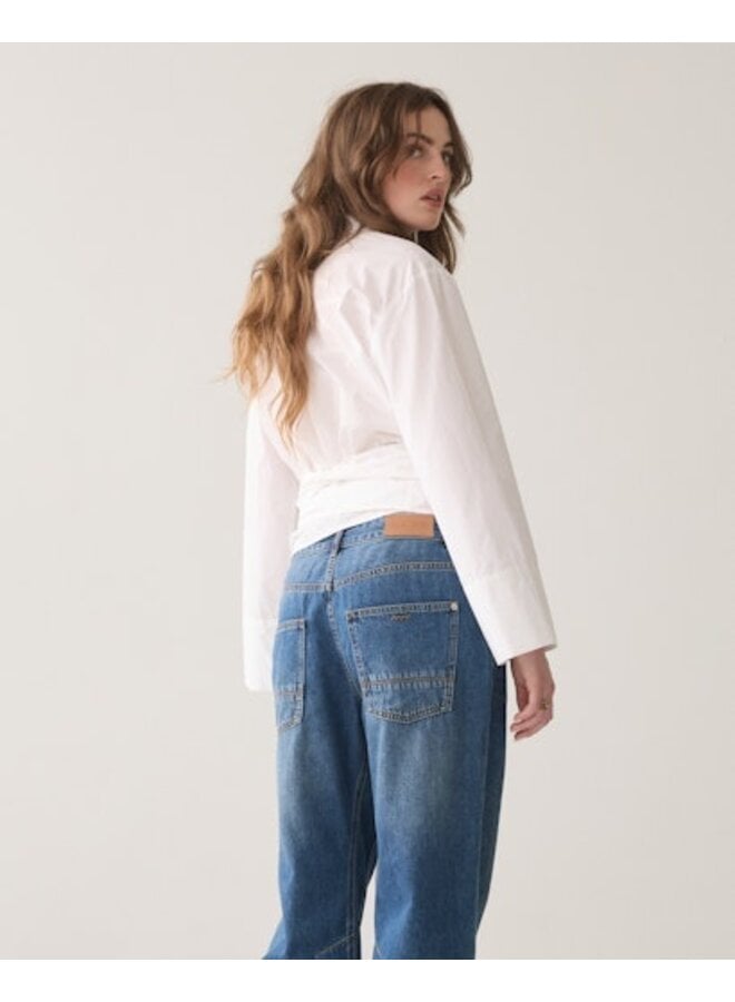 4s2746-5169 453 Summum Cocoon leg jeans Vintage cotton twill Denim