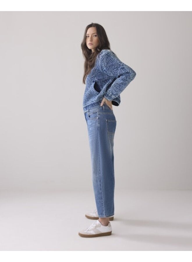 4s2746-5169 453 Summum Cocoon leg jeans Vintage cotton twill Denim