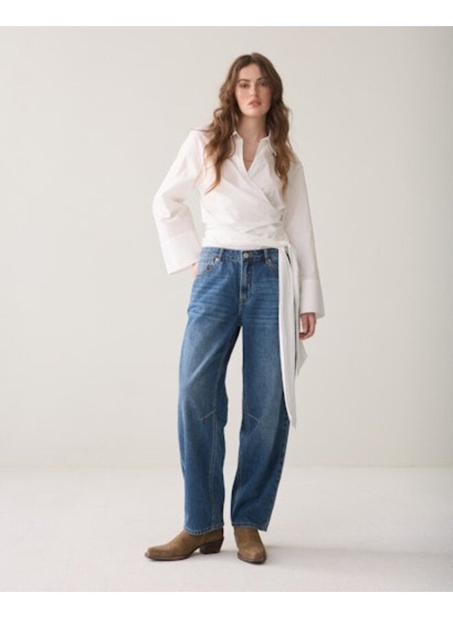 4s2746-5169 453 Summum Cocoon leg jeans Vintage cotton twill Denim