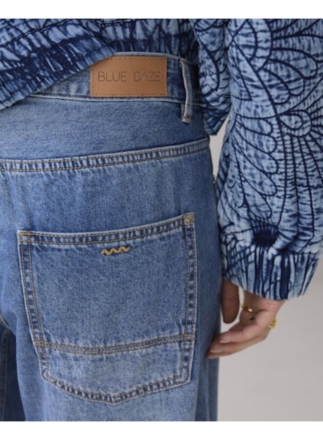 4s2746-5169 453 Summum Cocoon leg jeans Vintage cotton twill Denim