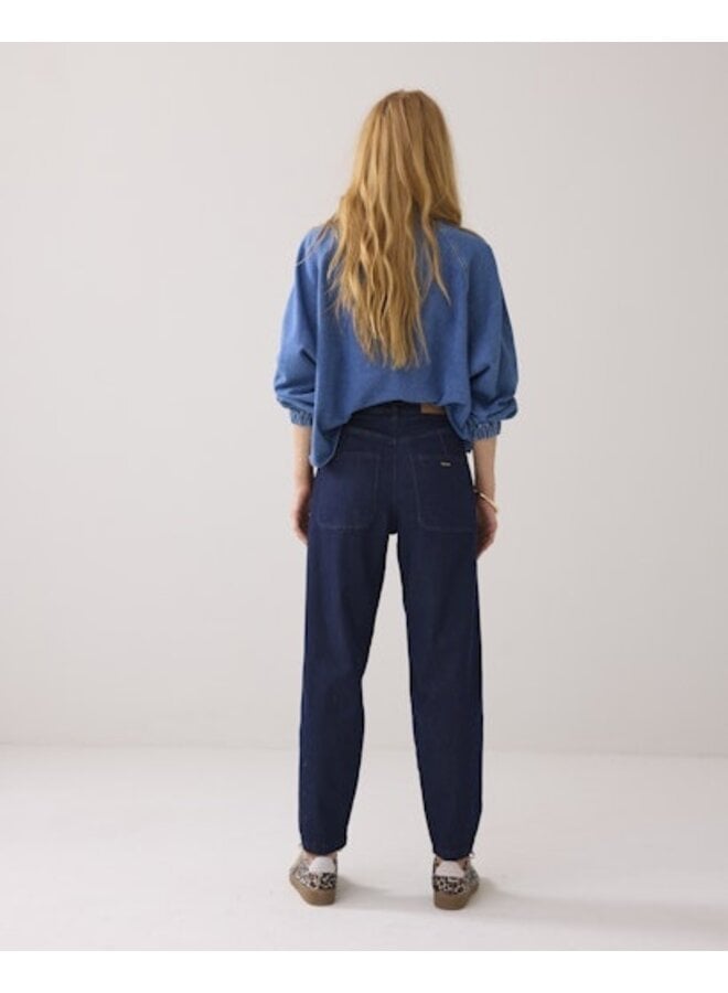 4s2740-5153 490 Summum Tapered jeans Soft fine twill Indigo