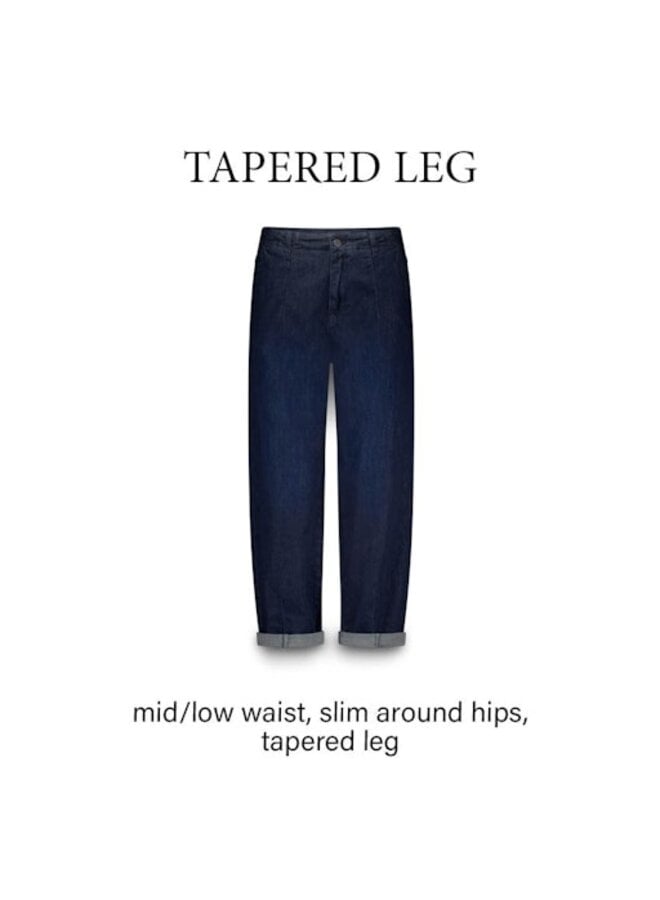 4s2740-5153 490 Summum Tapered jeans Soft fine twill Indigo