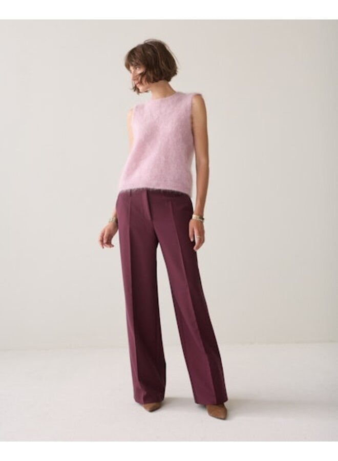 4s2369-11680 335 Summum Trousers Foam uni Dark burgundy