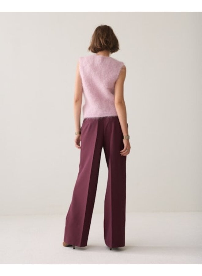4s2369-11680 335 Summum Trousers Foam uni Dark burgundy