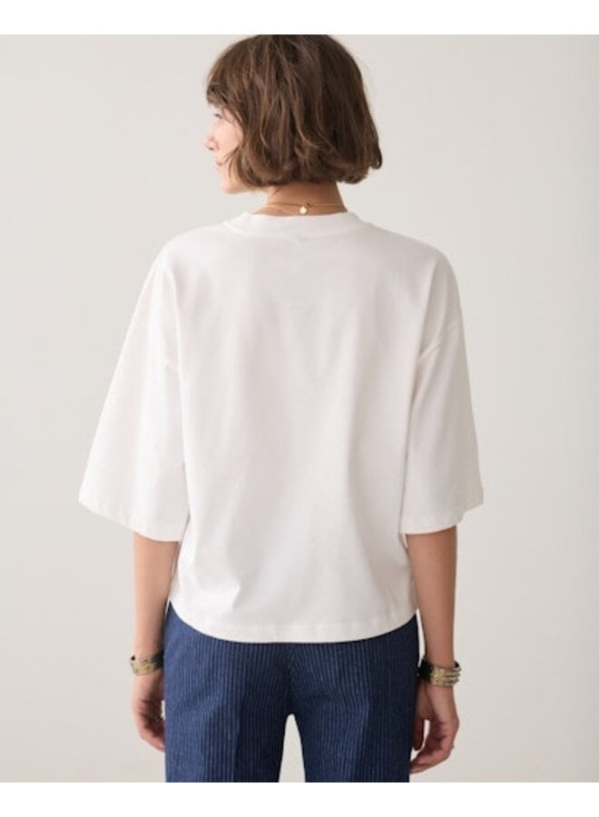 3s5332-30799 122 Summum Tee Heavy jersey Ivory
