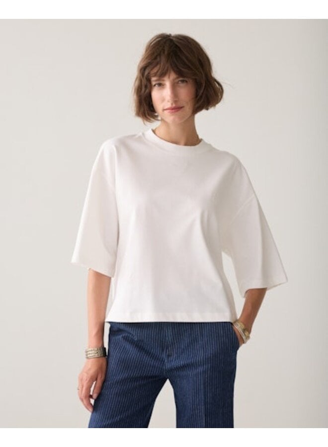 3s5332-30799 122 Summum Tee Heavy jersey Ivory