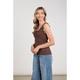 NKF06003 334 Nukus Maddie Singlet Lace Chocolate