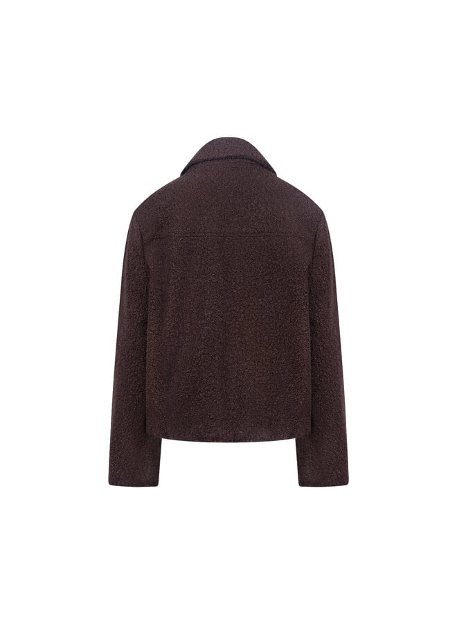 NKF12010 334 Nukus Madelin Jacket Boucle Chocolate
