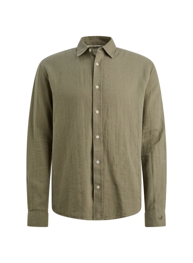 CSI2606289 6148 Cast Iron Long sleeve shirt Cotton linen structure Vetiver