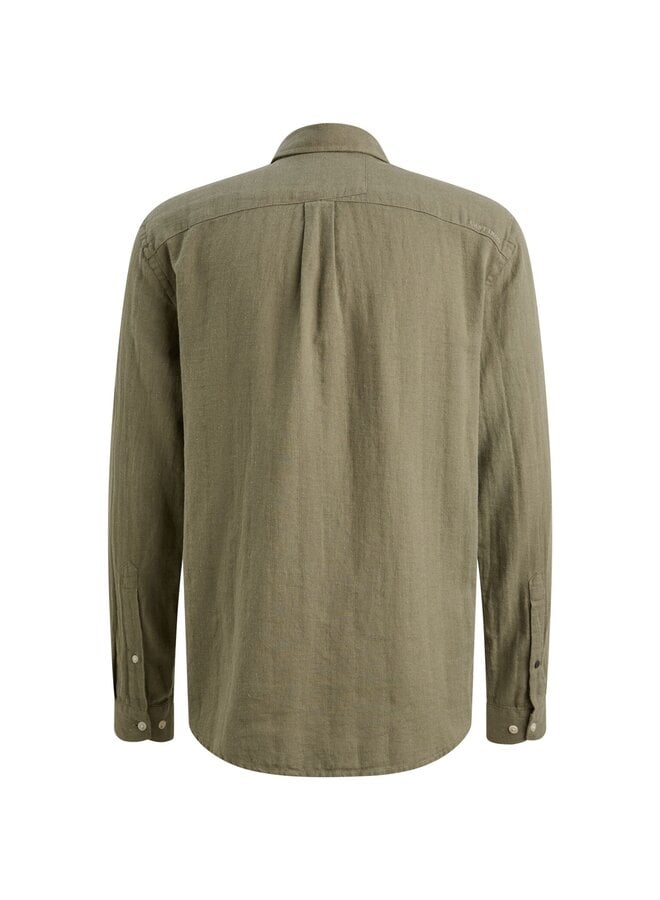CSI2606289 6148 Cast Iron Long sleeve shirt Cotton linen structure Vetiver