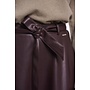Chelsea.7502611 Rino en Pelle Faux leather skirt with belt Chocolate bean