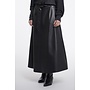 Chelsea.7502611 Rino en Pelle Faux leather skirt with belt Dark navy