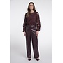 Georgina Regular.7502611 Rino en Pelle Regular length faux leather pants Chocolate bean
