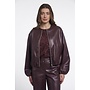Lomee.7502611 Rino en Pelle Faux leather blouson jacket Chocolate bean