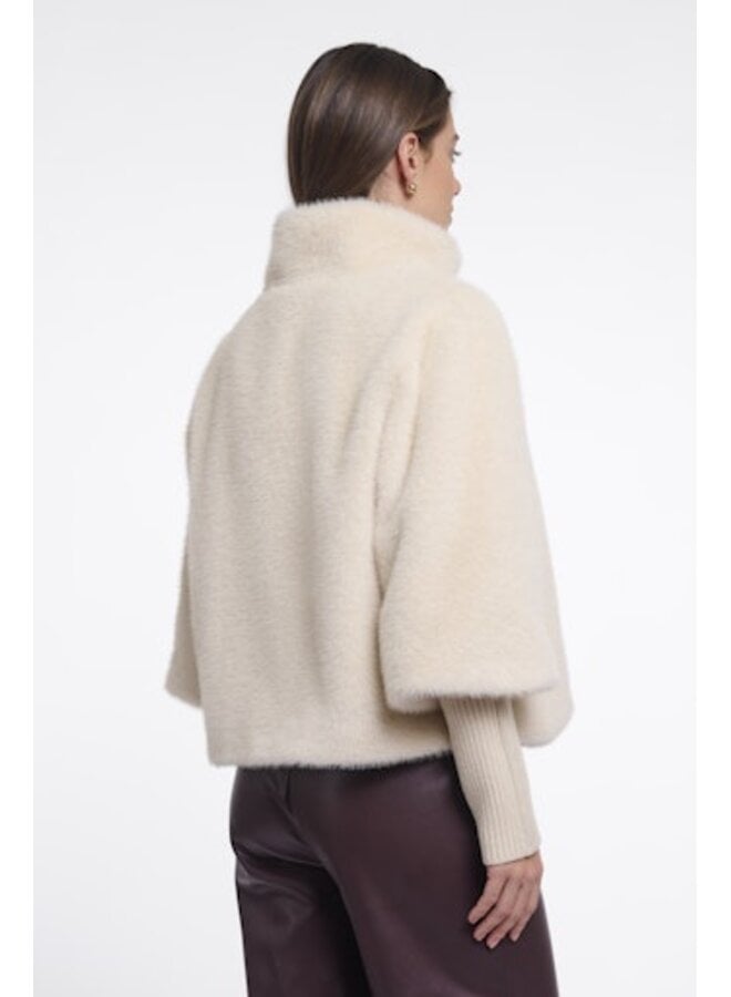 Nesrin.7002611 Rino en Pelle Jacket with rib cuffs Birch