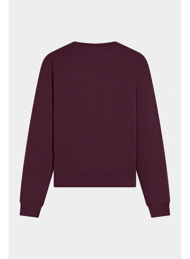 W26F1927 351 Penn en Ink Sweater print aubergine