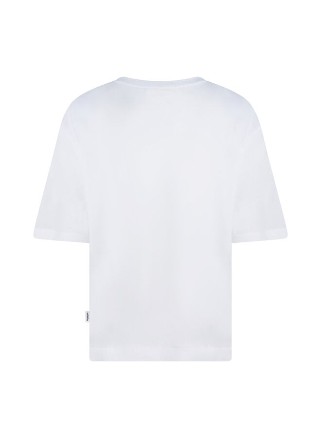 W26F1936 1-655 Penn en Ink T-shirt print white tabac