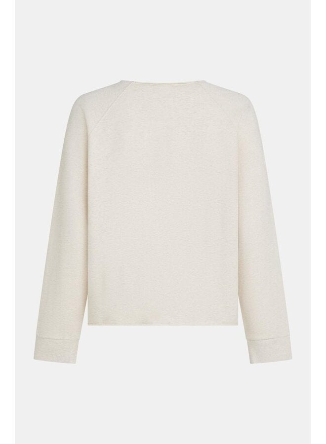 W26F1926 036m-36 Penn en Ink Sweater print beige mel. beige