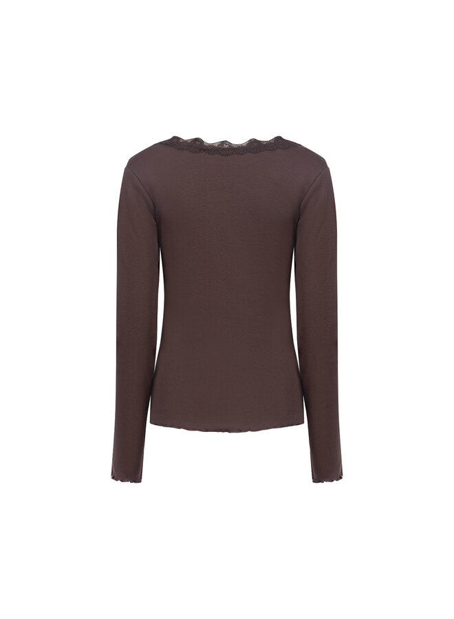 NKF01101 334 Nukus Mika Top Lace Chocolate