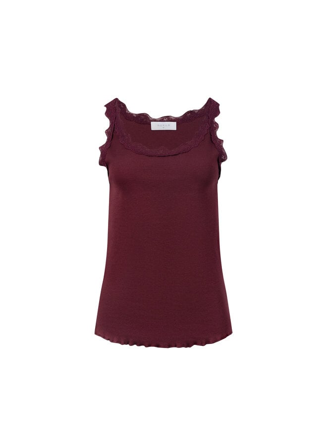 NKF06003 333 Nukus Maddie Singlet Lace Cherry