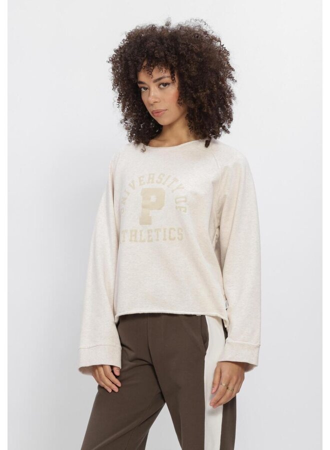 W26F1926 036m-36 Penn en Ink Sweater print beige mel. beige