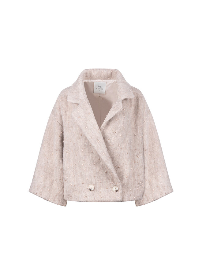 NKF13149 9 Nukus Danique Jacket Pearls Sand
