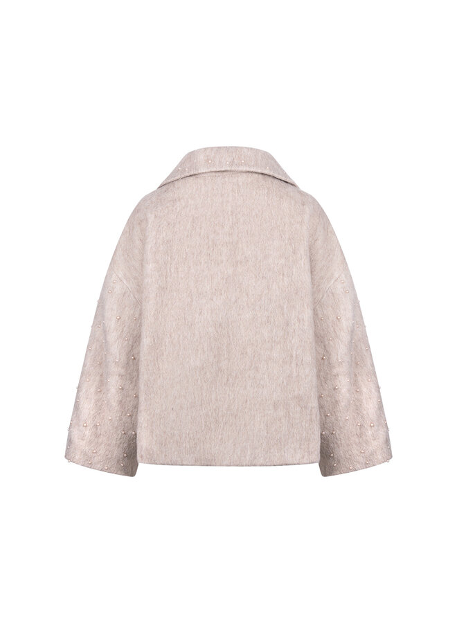 NKF13149 9 Nukus Danique Jacket Pearls Sand