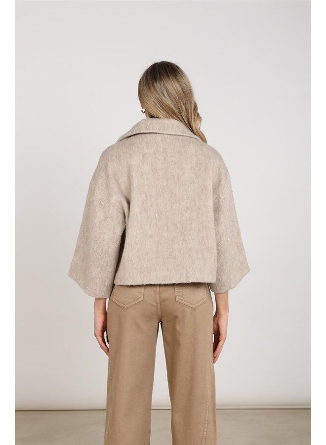 NKF13149 9 Nukus Danique Jacket Pearls Sand