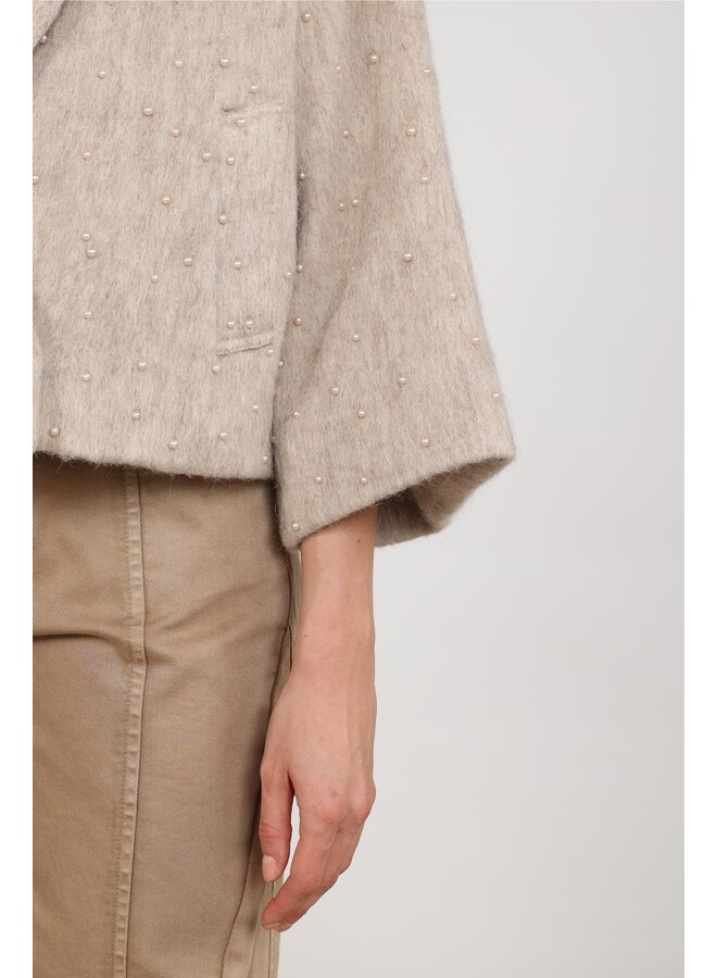 NKF13149 9 Nukus Danique Jacket Pearls Sand