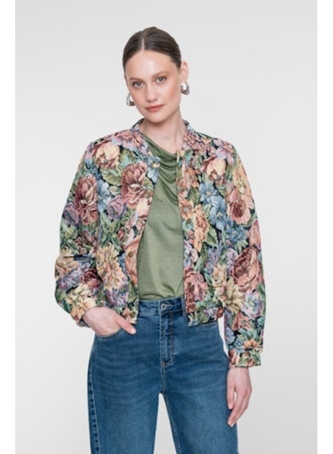 63701-20 998 Geisha jacket multicolour/lurex