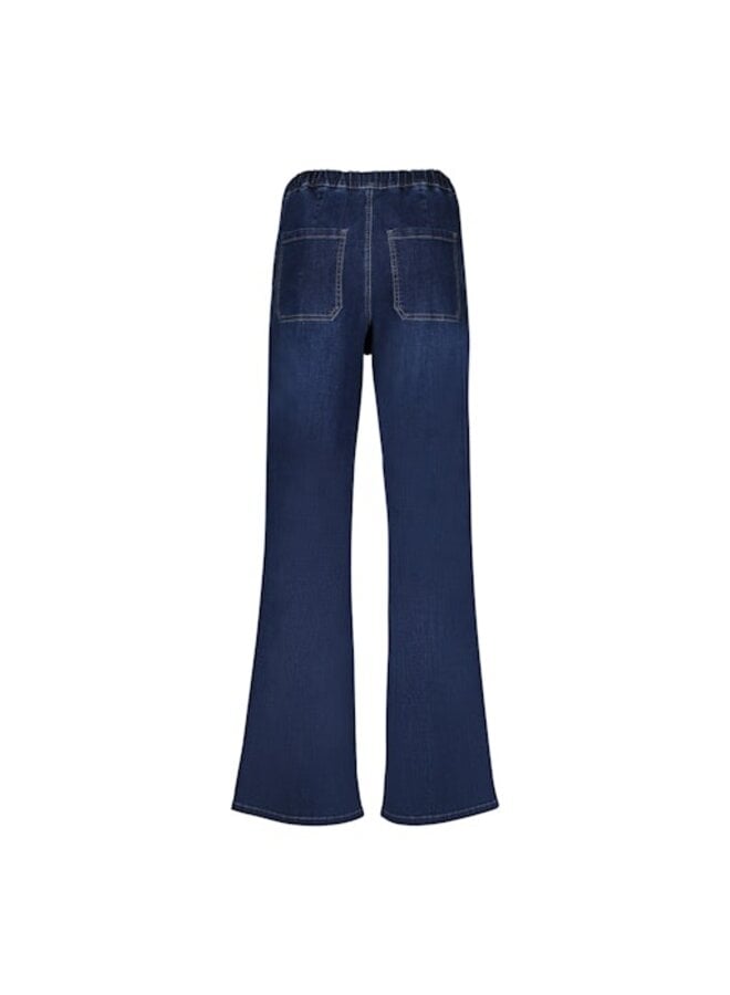 61523-10 879 Geisha Jeans easy Dark blue denim washed