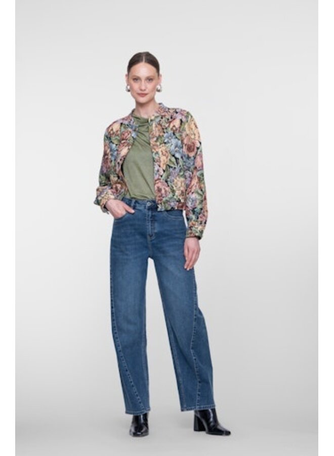 61530-10 811 Geisha Barrel jeans stonewash denim tinted