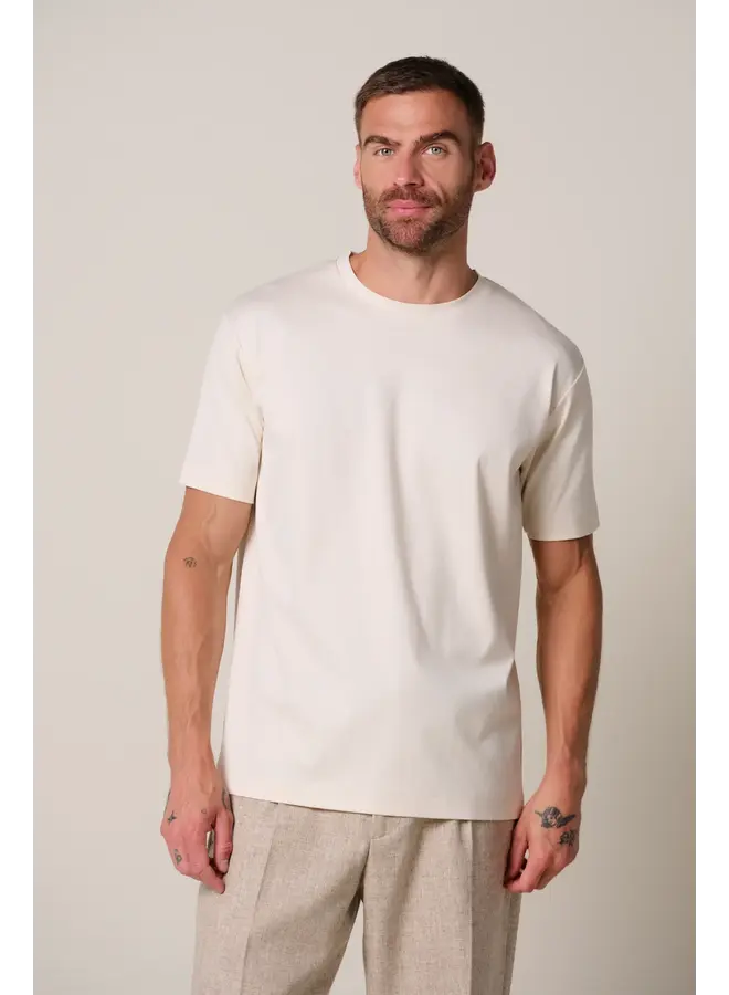 PPXT30002J Profuomo t-shirt crew neck short sleeve raw white