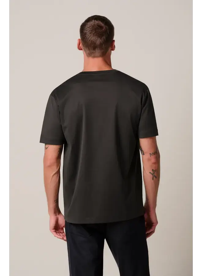 PPXT30002H Profuomo t-shirt crew neck short sleeve dark brown