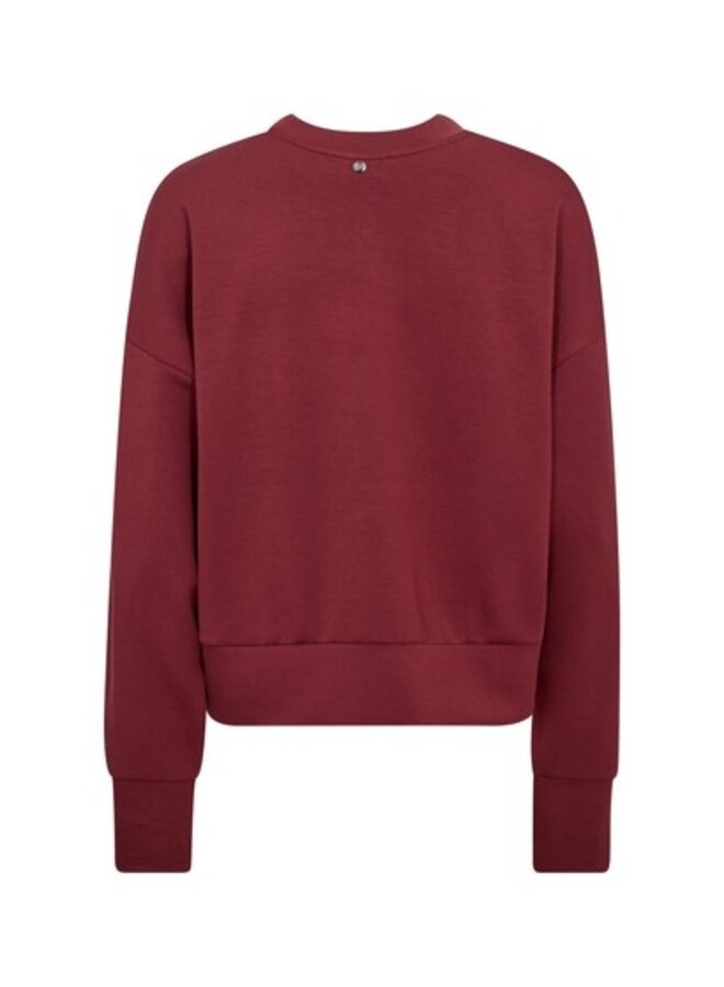 180390 273 MosMosh MMKiki Celli O-LS Sweatshirt Cabernet