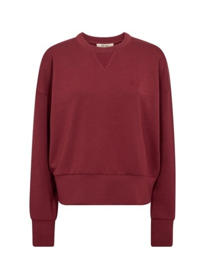 180390 273 MosMosh MMKiki Celli O-LS Sweatshirt Cabernet