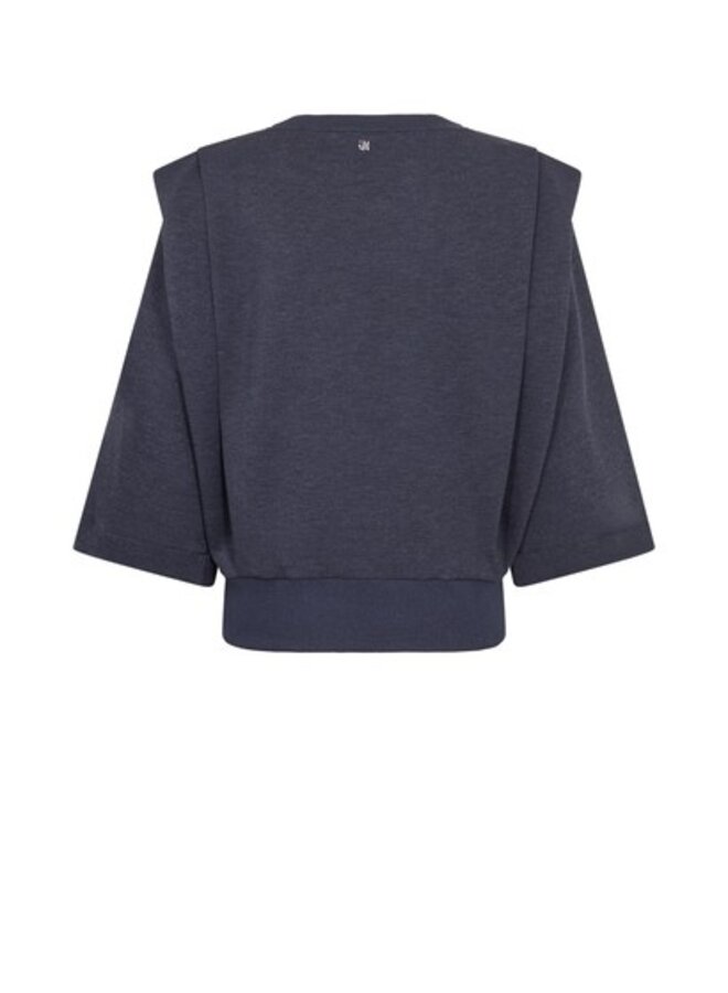 180790 468 MosMosh MMMae O-3/4 Sleeve Sweatshirt Salute Navy