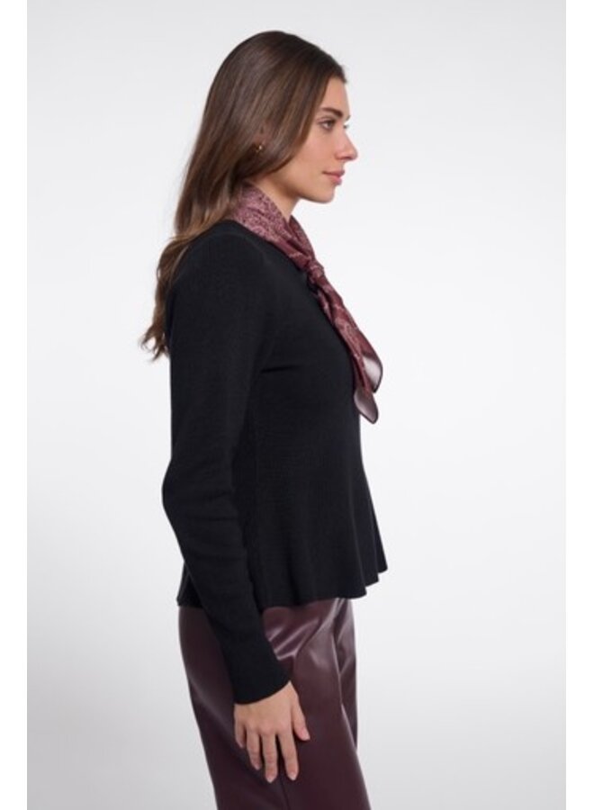 Maëlle.7002611 Rino en Pelle Small square scarf with print Sangria paisley