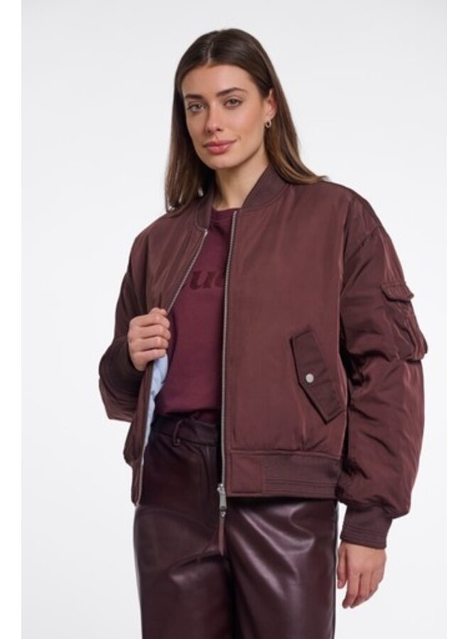 Djenna.7002611 Rino en Pelle Bomber jacket Fudge cloak and light blue