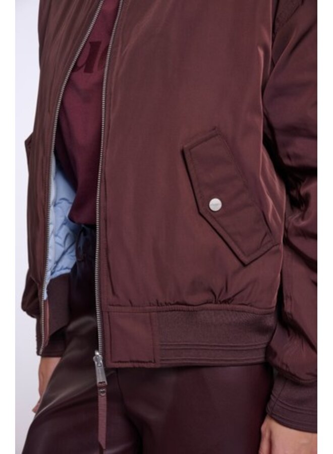 Djenna.7002611 Rino en Pelle Bomber jacket Fudge cloak and light blue