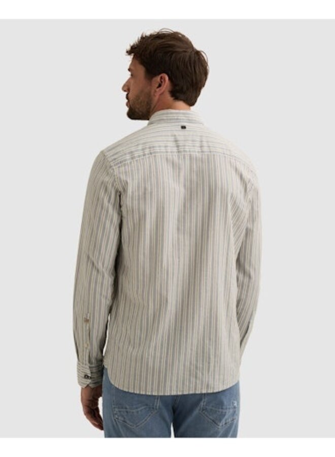 VSI2608210 5356 Vanguard Long sleeve shirt Yarn dye Stripe with chenille China Blue