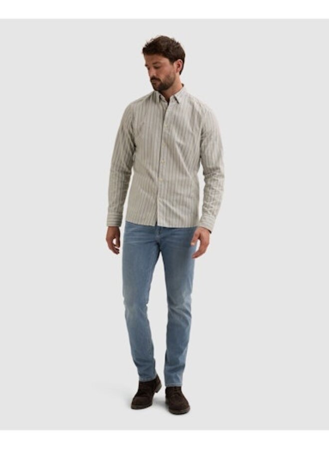 VSI2608210 5356 Vanguard Long sleeve shirt Yarn dye Stripe with chenille China Blue