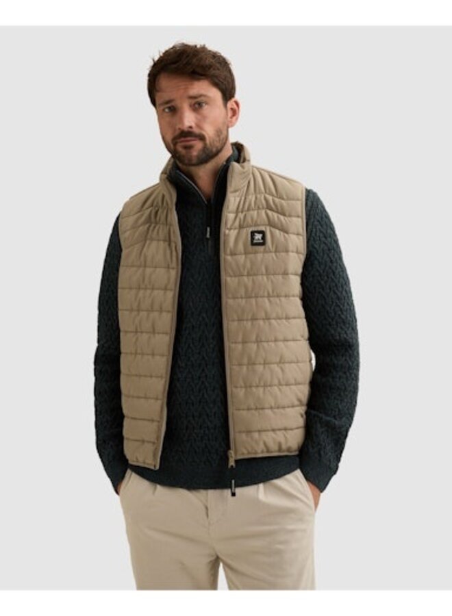 VBW2608170 7147 Vanguard Bodywarmer TRACKOUT Ever-Rib Greige