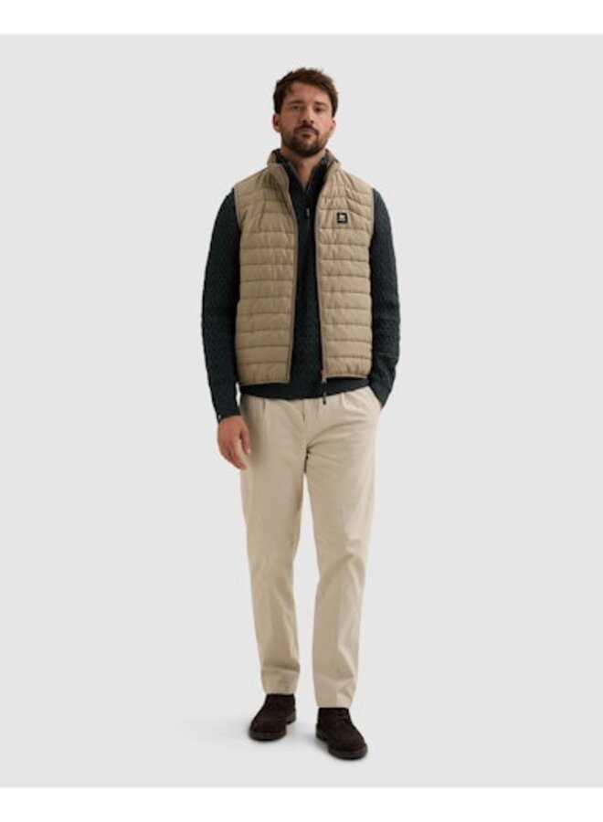 VBW2608170 7147 Vanguard Bodywarmer TRACKOUT Ever-Rib Greige