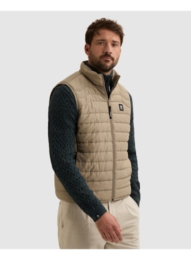 VBW2608170 7147 Vanguard Bodywarmer TRACKOUT Ever-Rib Greige