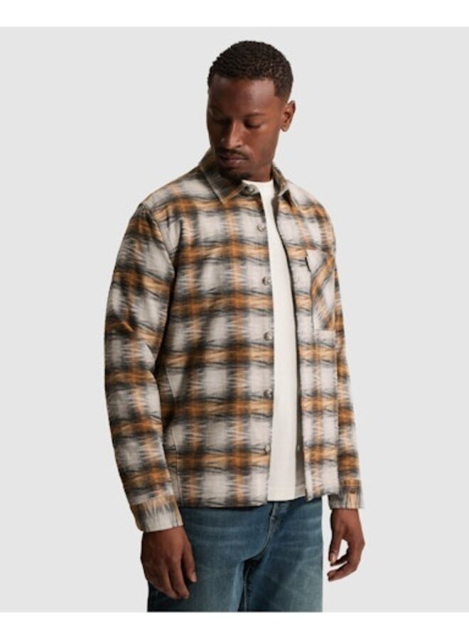 CSI2608212 8136 Cast Iron Long sleeve shirt Check Jacquard Sunburn