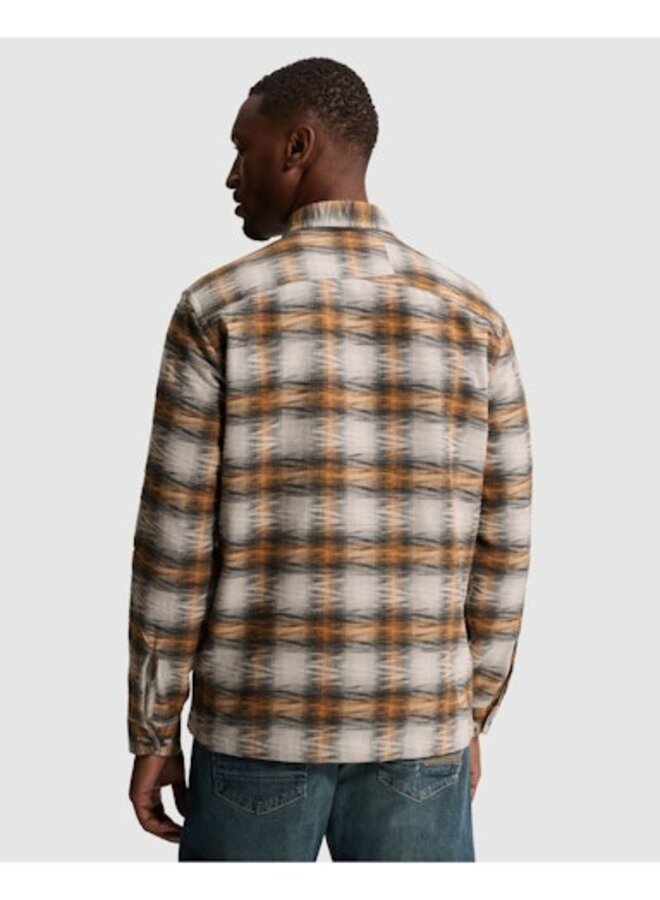 CSI2608212 8136 Cast Iron Long sleeve shirt Check Jacquard Sunburn