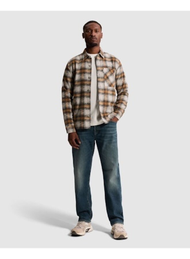 CSI2608212 8136 Cast Iron Long sleeve shirt Check Jacquard Sunburn