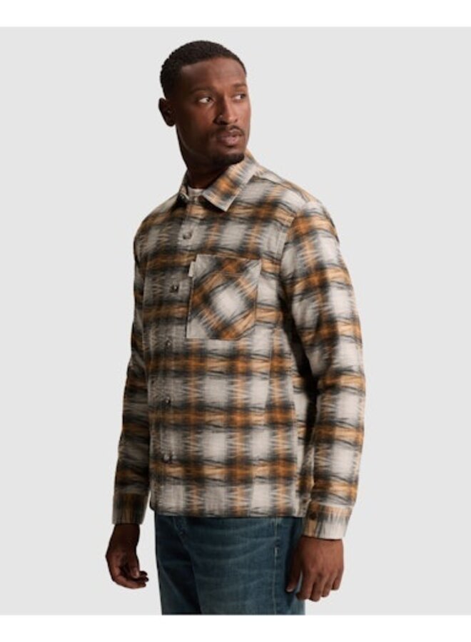 CSI2608212 8136 Cast Iron Long sleeve shirt Check Jacquard Sunburn