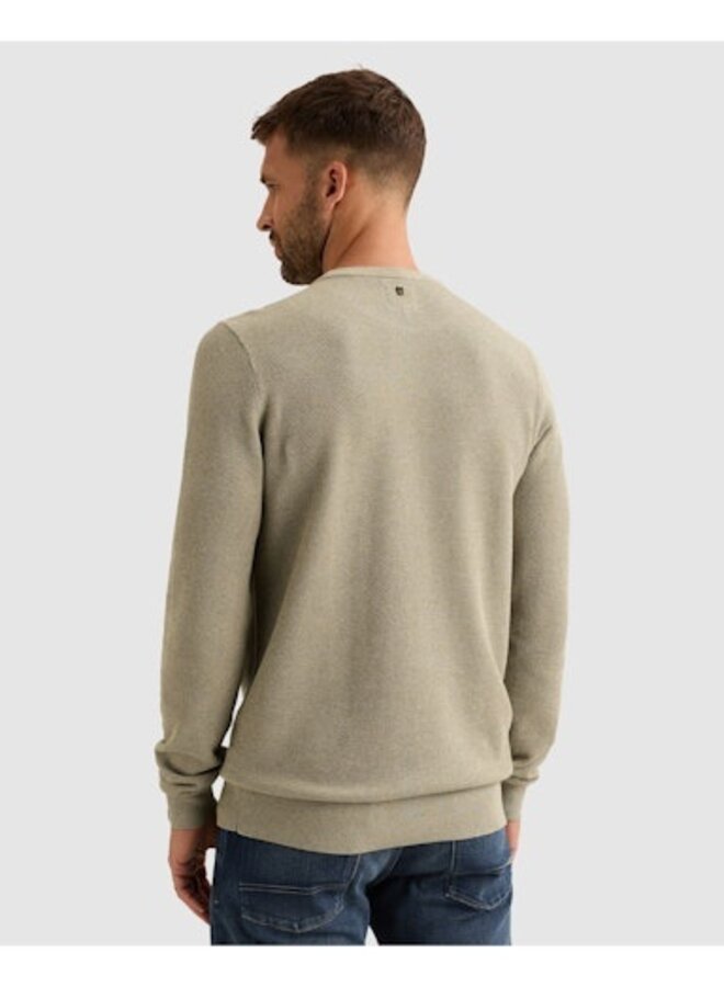 PKW2608324 6412 PME Legend R-neck cotton modal Abbey Stone